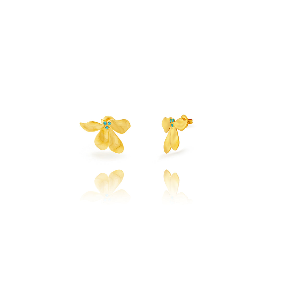Flower - Steel Zirconia Earrings