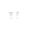 FLOWER - Steel Zirconia Earrings