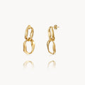 Steel Earrings - Irregular Link
