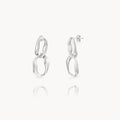 Steel Earrings - Irregular Link