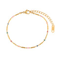 Bracelet Necklace - Bar - Enamel Multi
