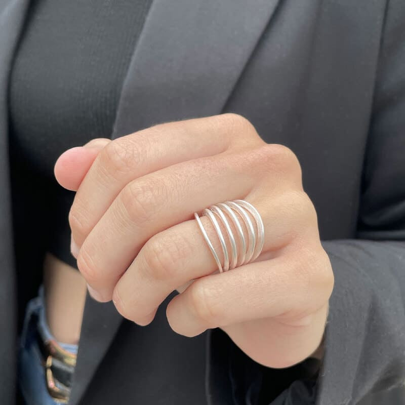 Mir Six Ring Silver