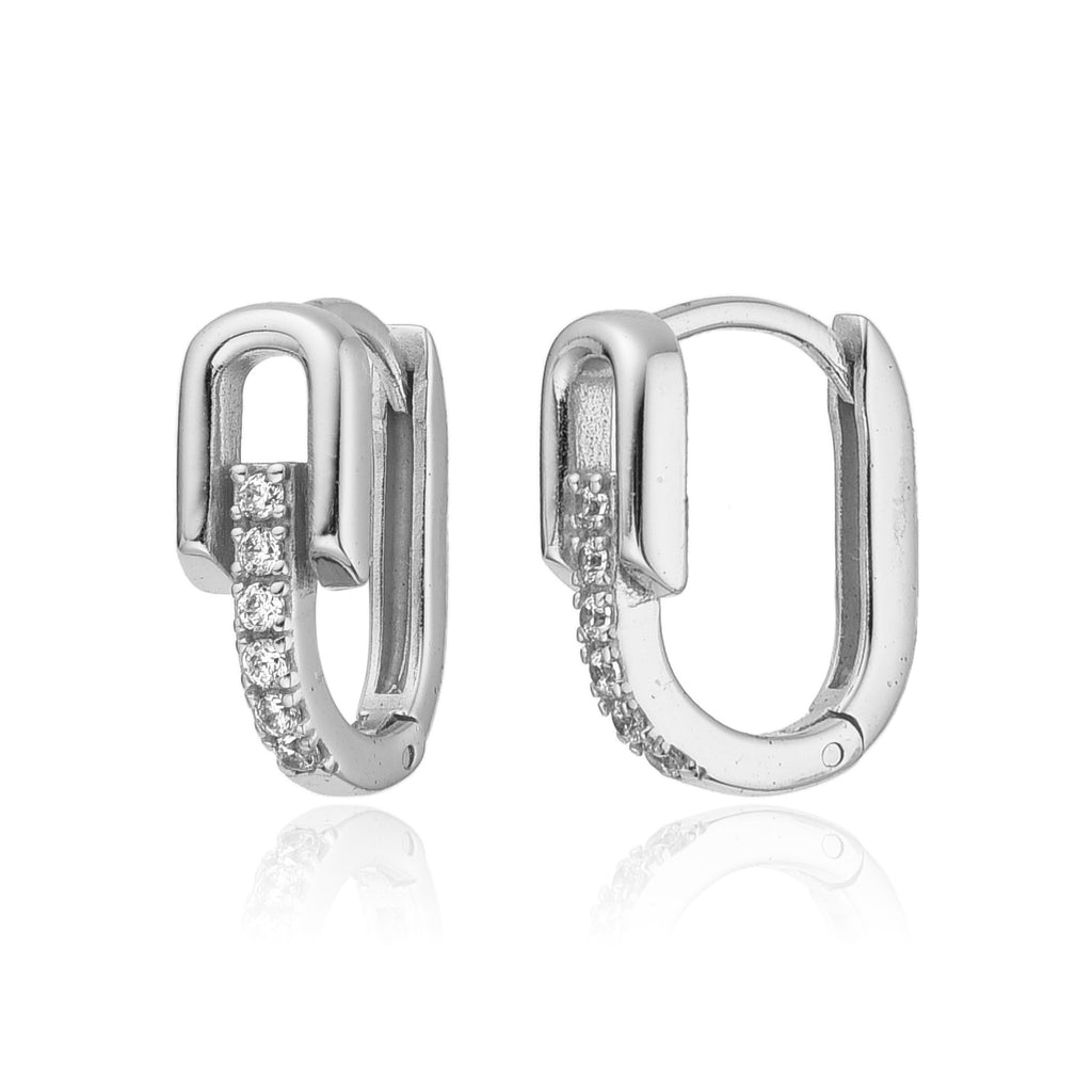 Silver Earrings - Link