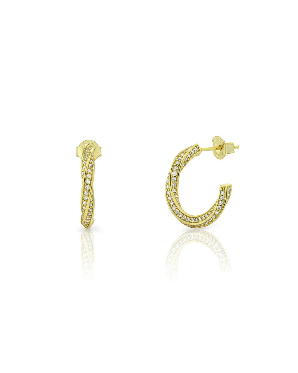 semi-hoop earrings