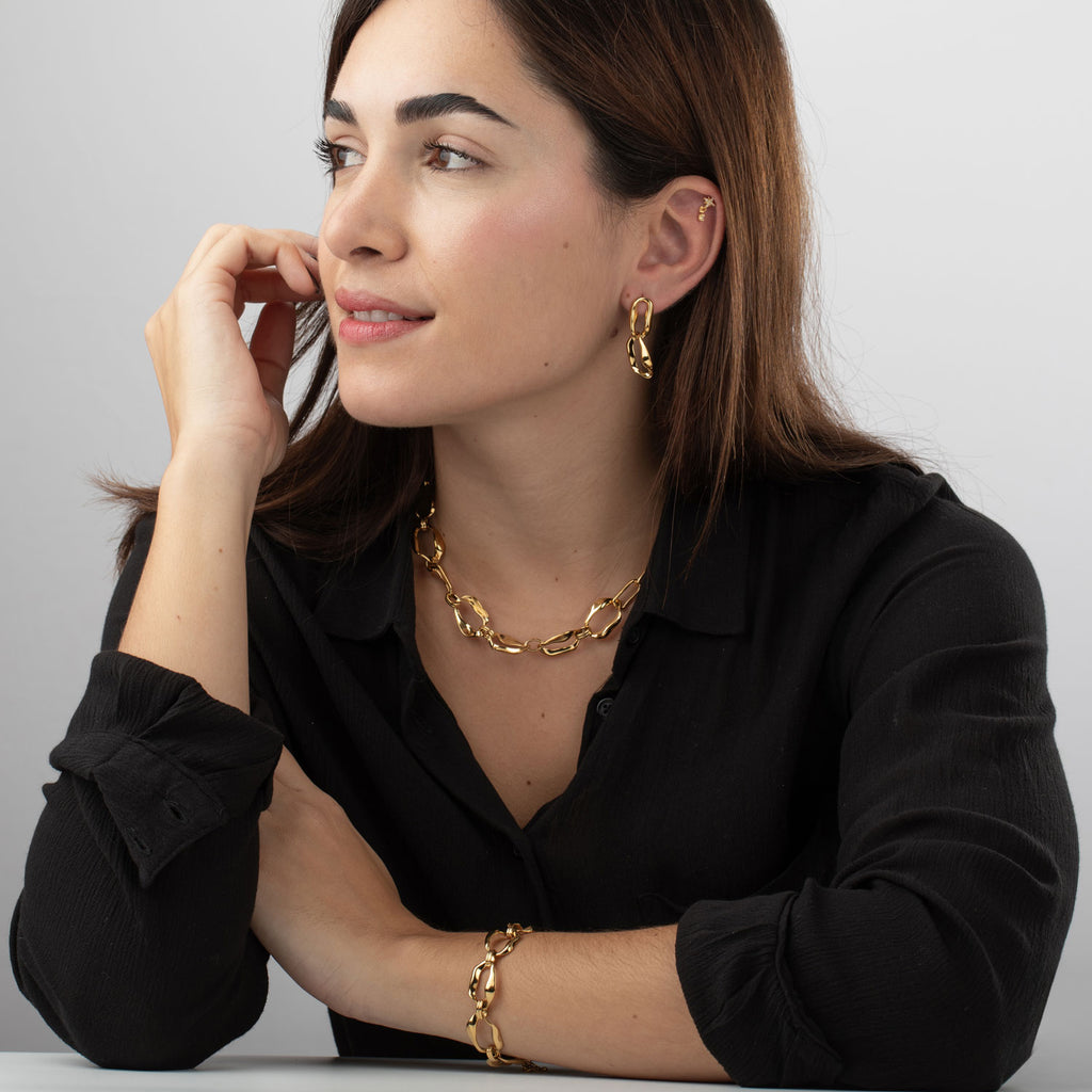 Steel Necklace – Irregular Link