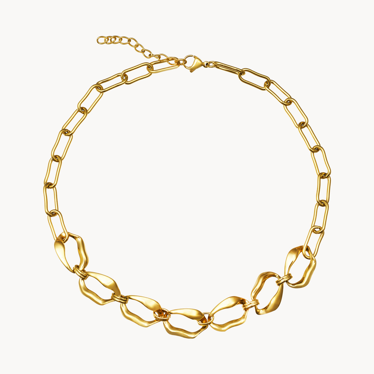 Steel Necklace – Irregular Link