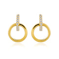 Triangle Earring - White Zircon