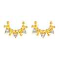 Moon earrings - ZIRCON