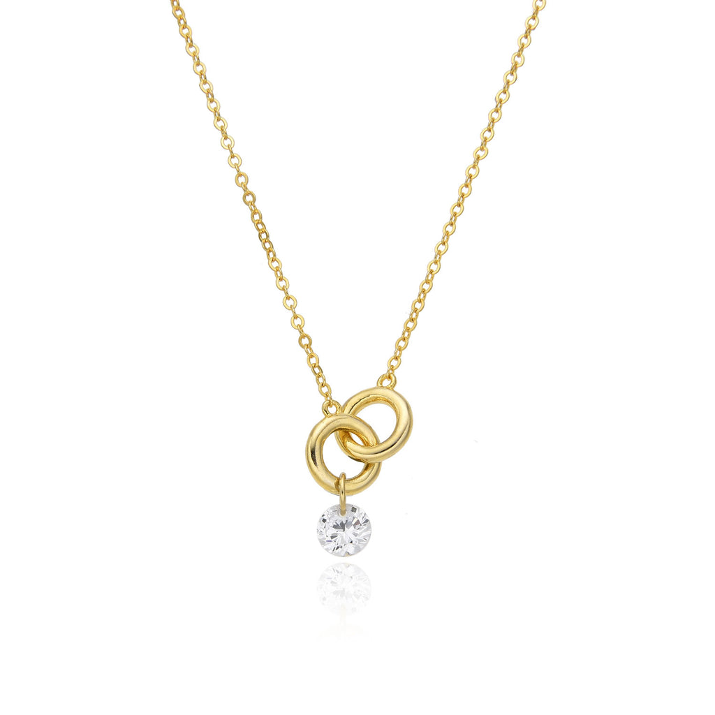 Zirconia Necklace - Wedding Band