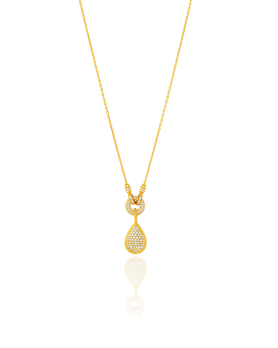 Zircon Necklace - Drop - 16 MM