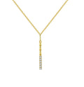 Zirconia Bar Necklace
