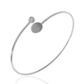 Silver Bracelet - Ball and Plate
