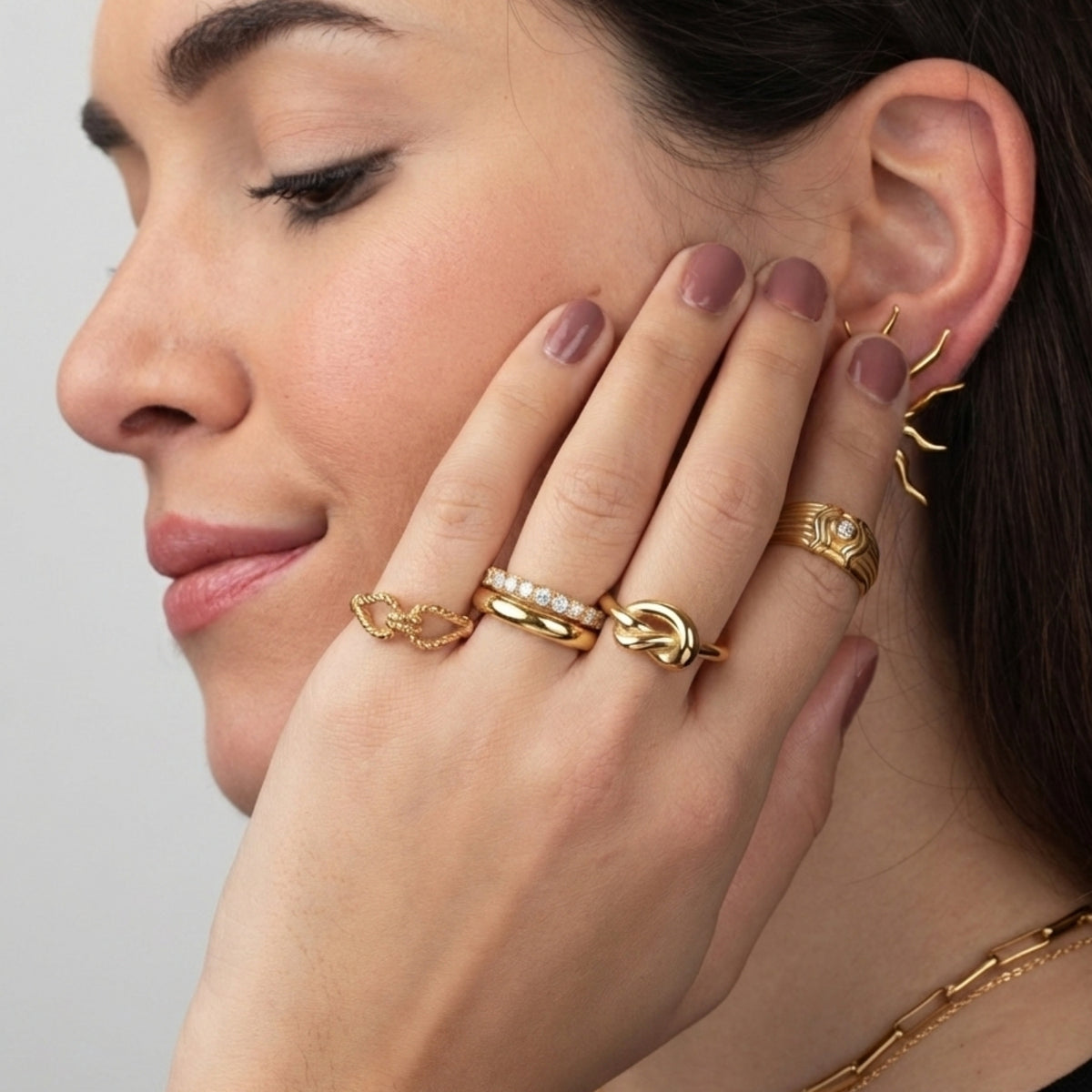 Ring Double Steel - Zirconia - 9 mm