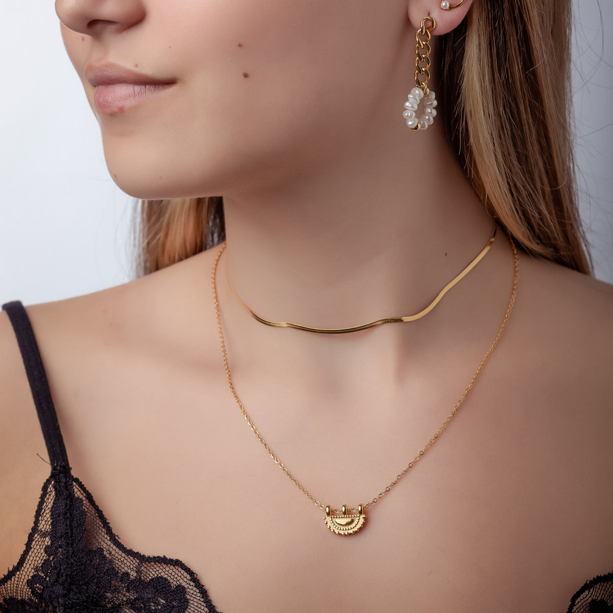 Steel Necklace - Vintage 16*12 mm