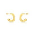 Hollow Steel Earrings - Square Hoop 20 mm