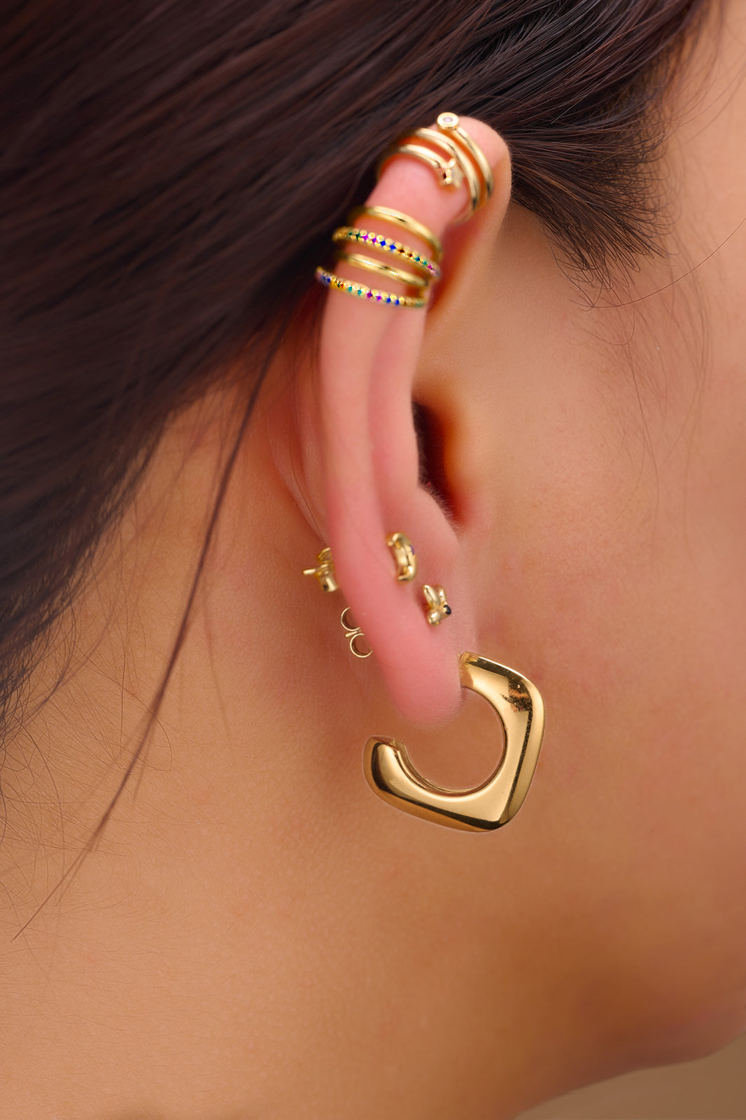 copy of Hollow Steel Earrings - Square Hoop 20 mm