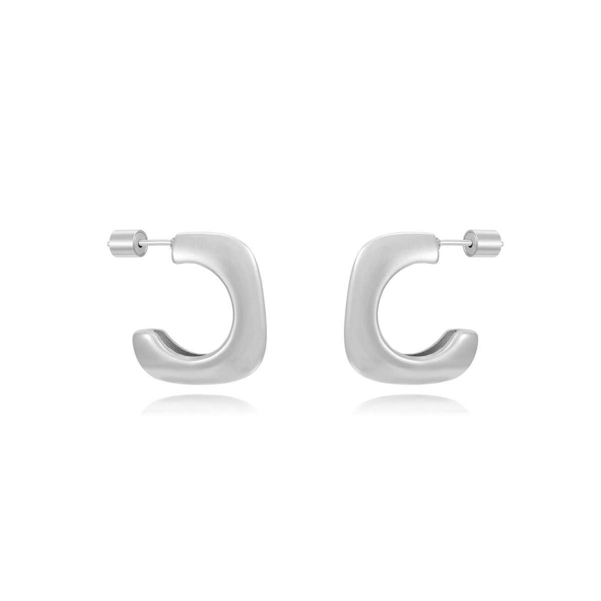 copy of Hollow Steel Earrings - Square Hoop 20 mm