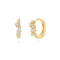 Zirconia Earrings - Hoop 13 mm