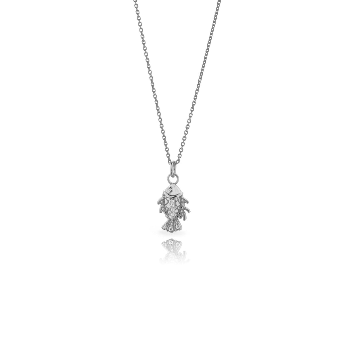 copy of Fish - Zirconia Necklace - - 7.5 mm