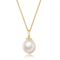 Mineral Necklace - Baroque Cultured Pearl 13 - 15 mm