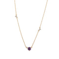 SILVER NECKLACE ZIRCONIA - AMETHYST ZIRCONIA