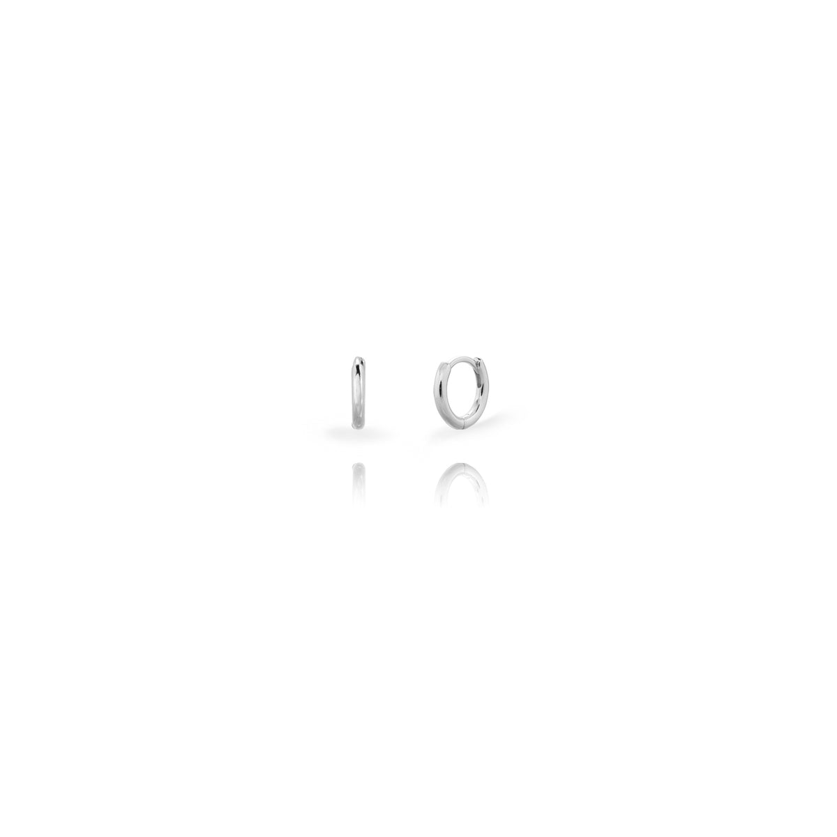 Silver hoops 13mm