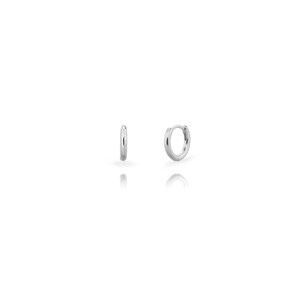 Silver hoops 19mm