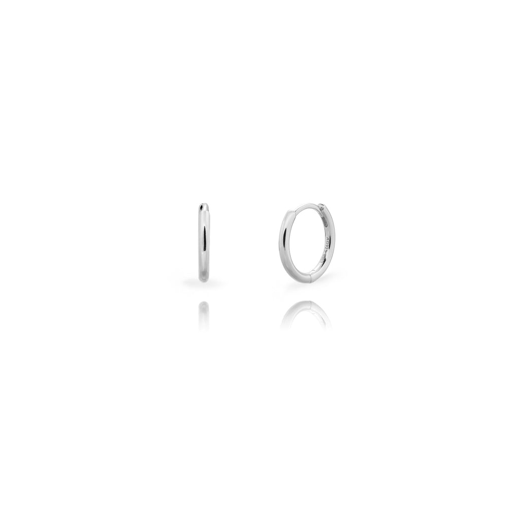 Silver hoops 16mm