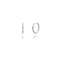 Silver hoops 17mm
