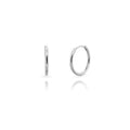 Silver hoops 21mm
