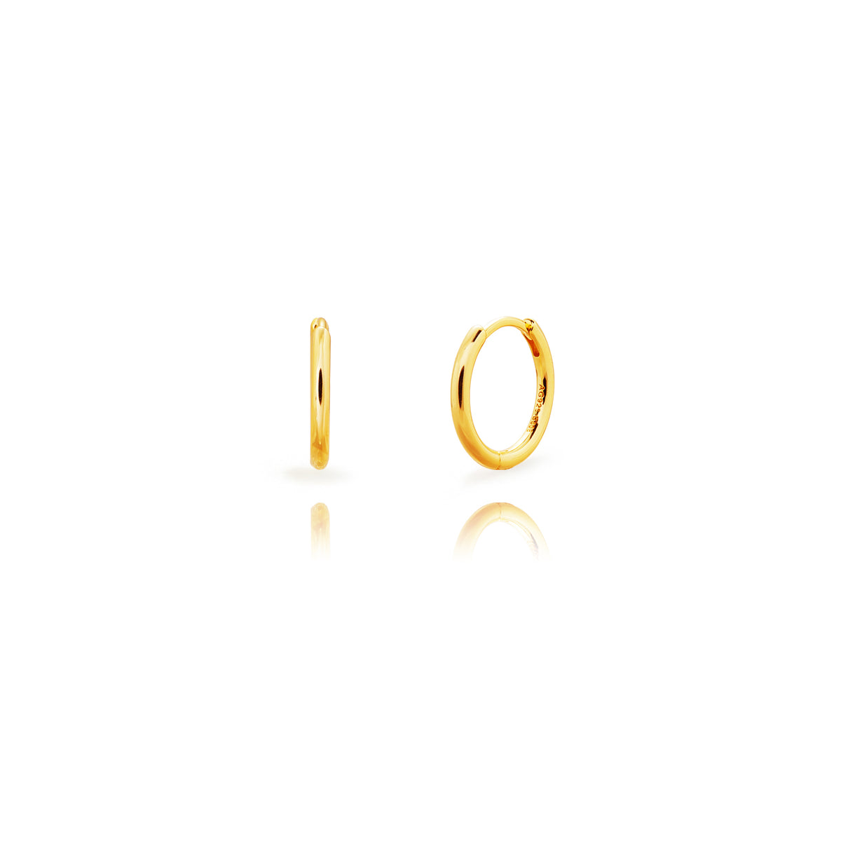 Golden hoops 17mm