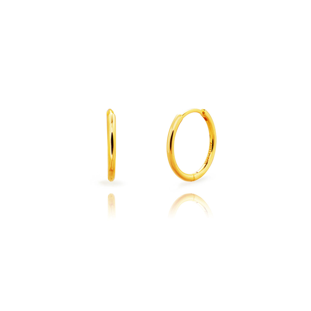 Golden hoops 21mm