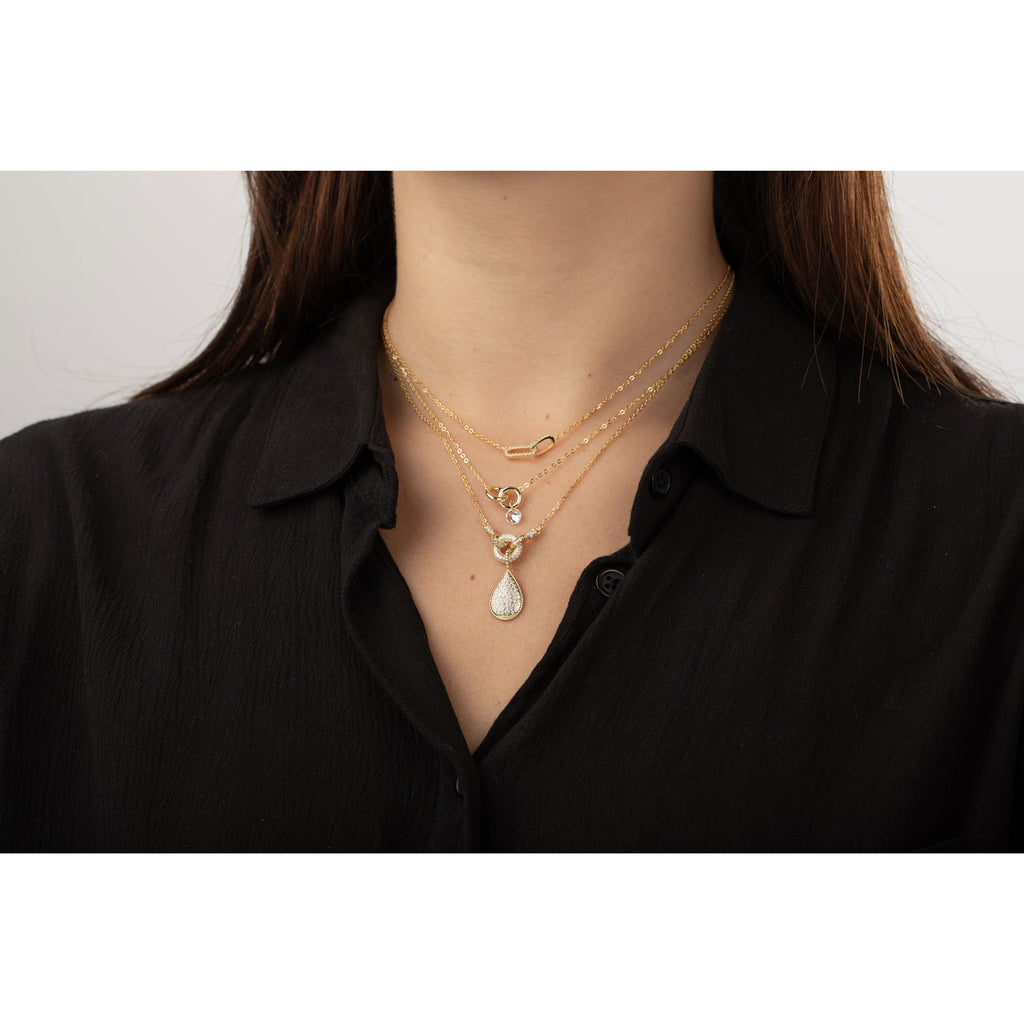 Links Necklace 17mm - Zirconia