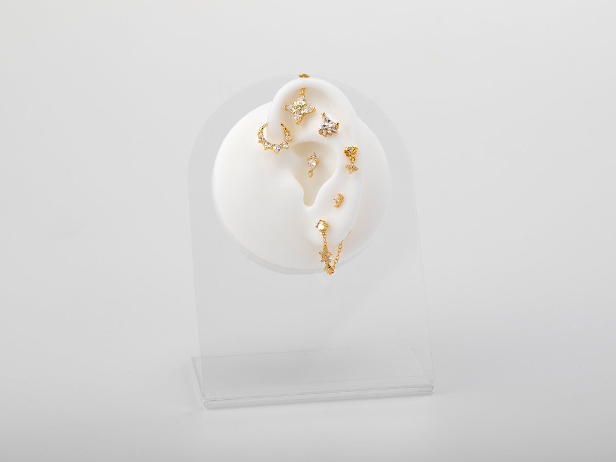 Silver Zirconia Star Piercing
