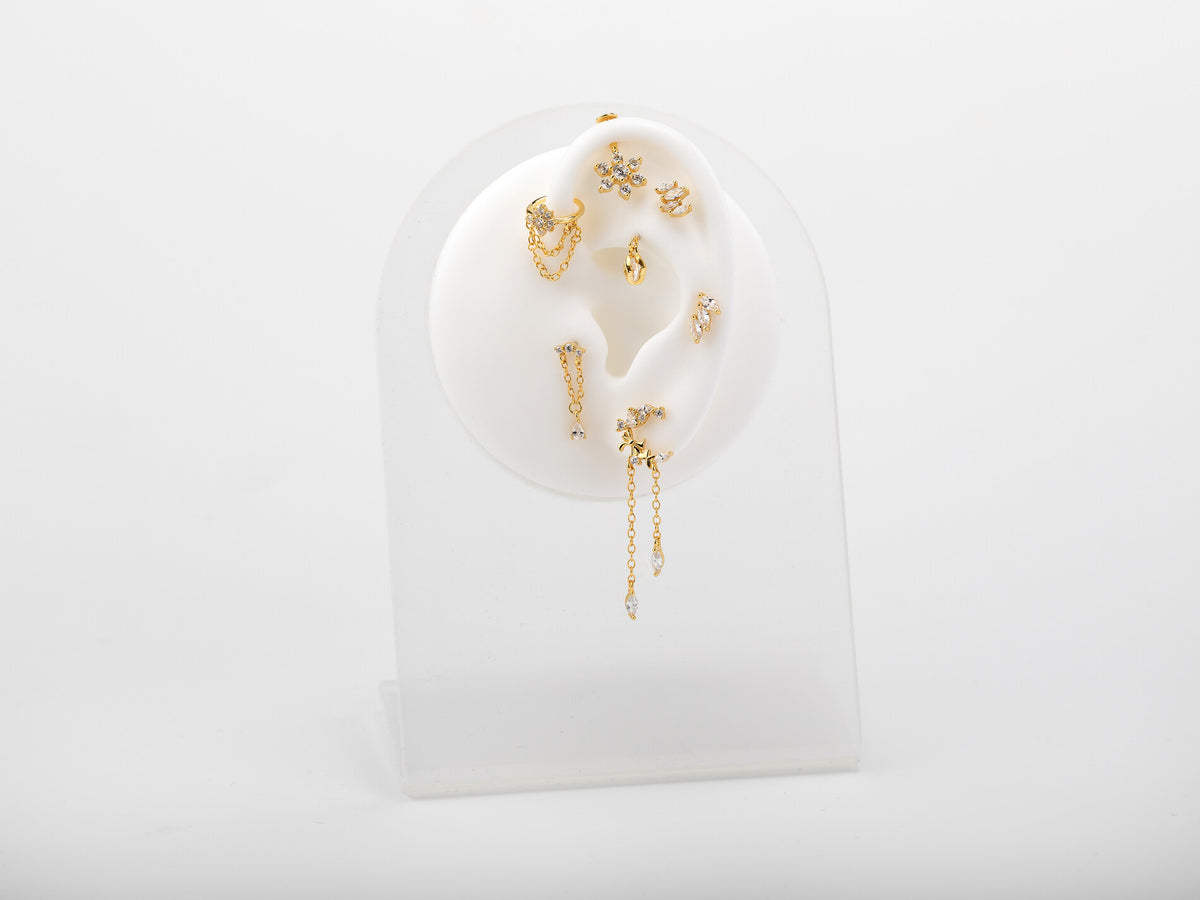 Silver Zirconia Star Piercing