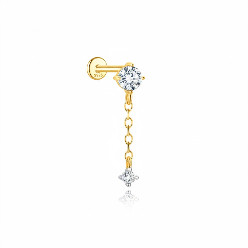 Silver Piercing - Zirconia