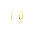 Zirconia Silver Earrings  19mm