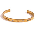 Steel Bracelet - Sun Bangle 62 mm - Zirconia - Sun