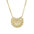 Fan Necklace 18 mm - 38 + 4 cm - Gold Plated