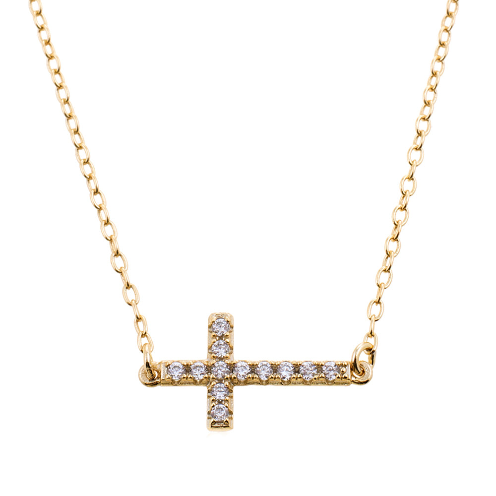 Necklace Zirconia - Cross