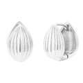 Steel Earring - Striped - 15 mm