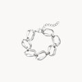 Bracelet Steel - 16 + 5 cm - Irregular Link - Silver Color