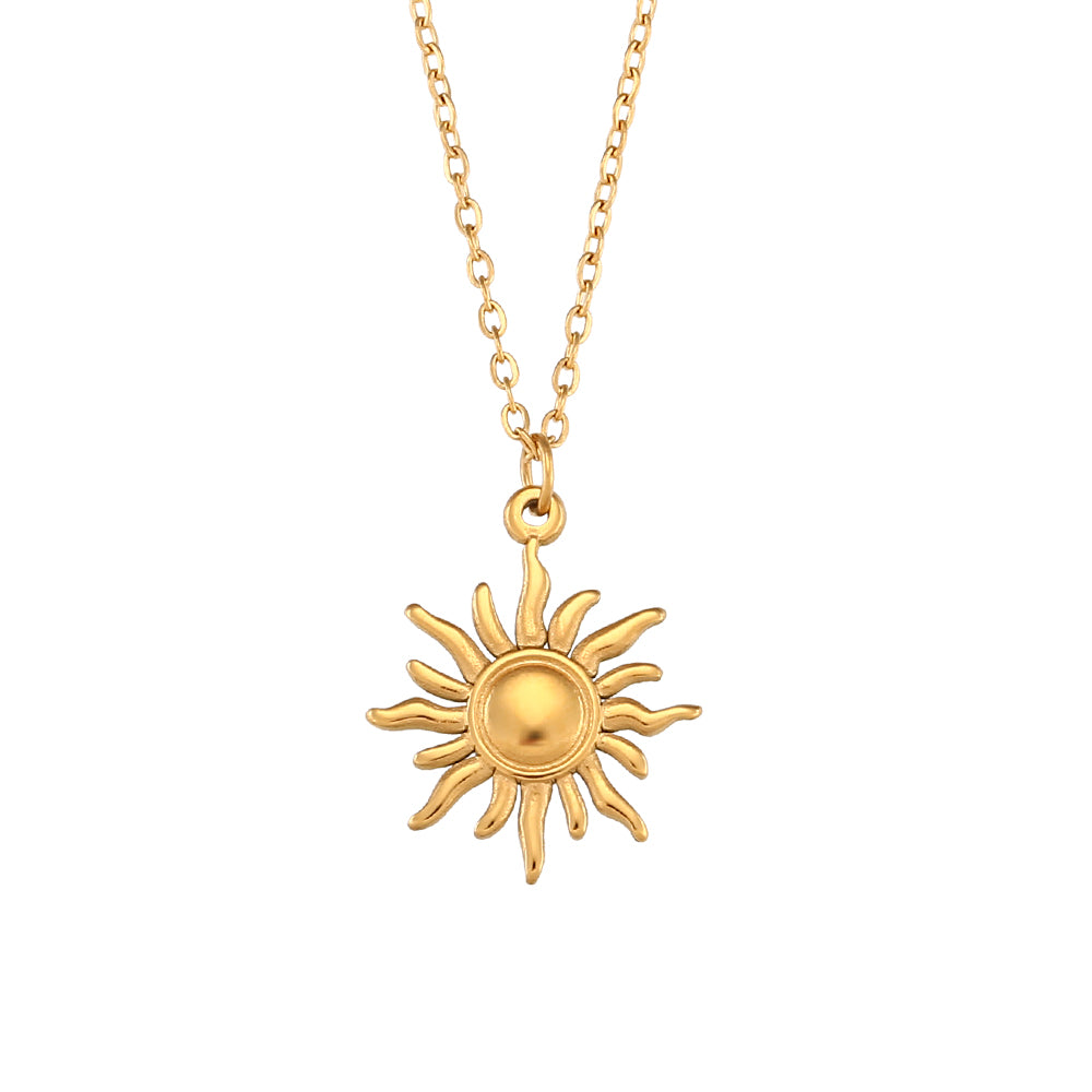 Collier en acier - Soleil
