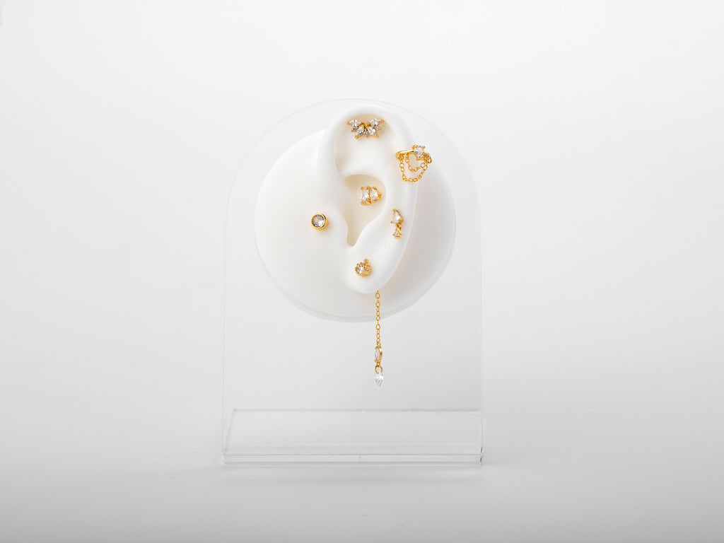 Silver Piercing - Zirconia - 6 mm