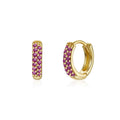 Hoop Earrings - Zirconia
