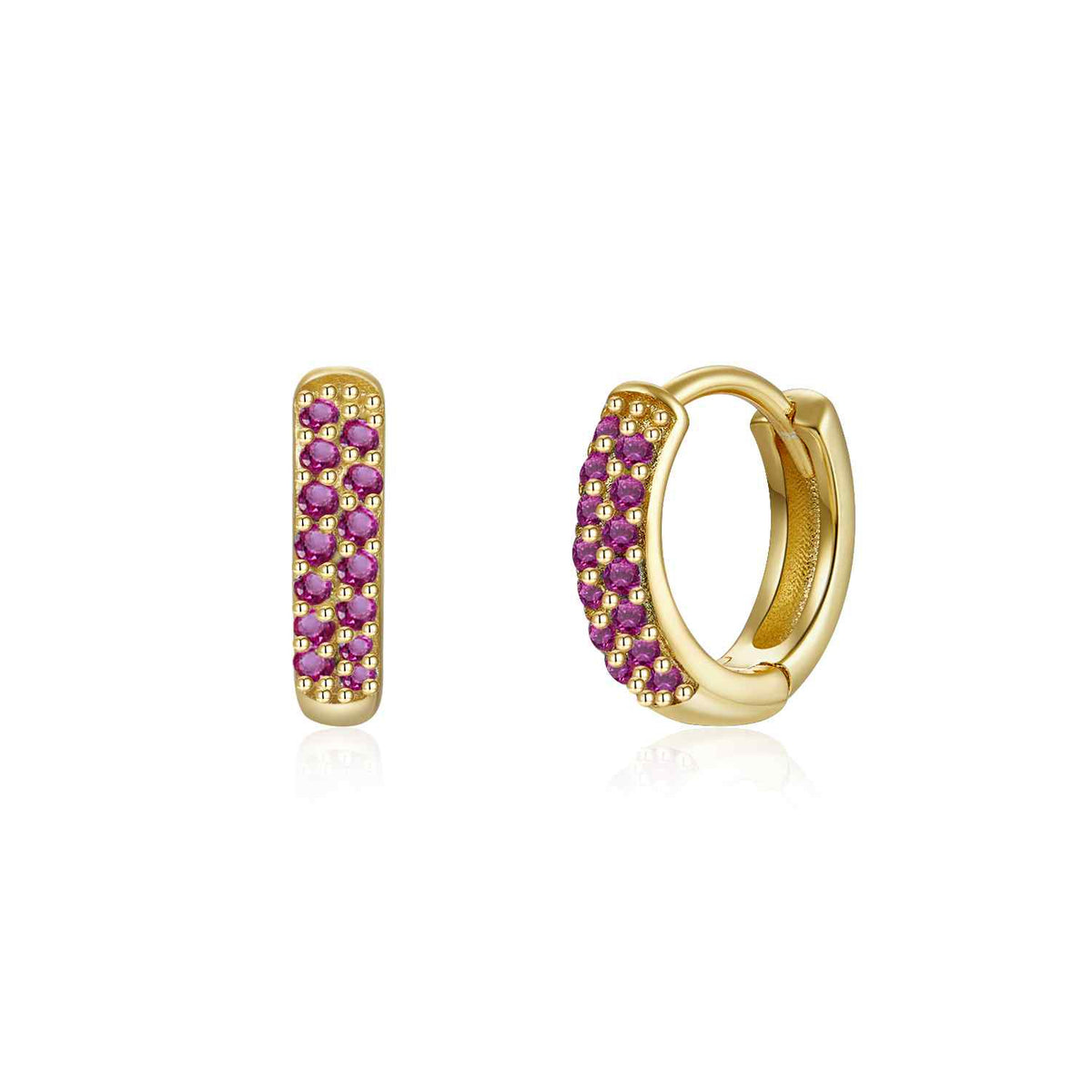 Hoop Earrings - Zirconia