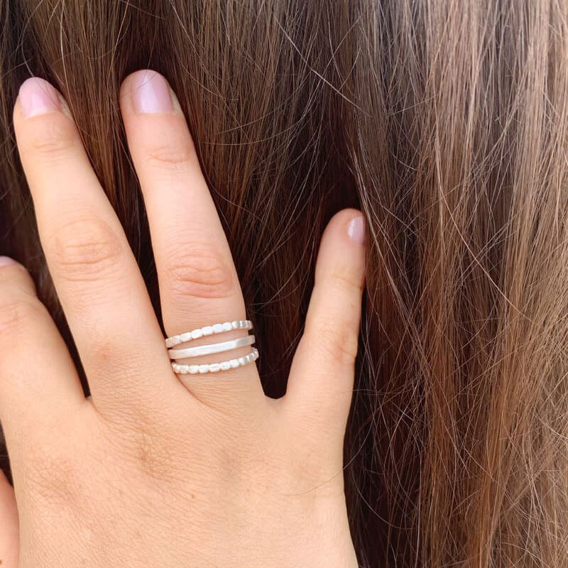 Camu Triple Ring Silver
