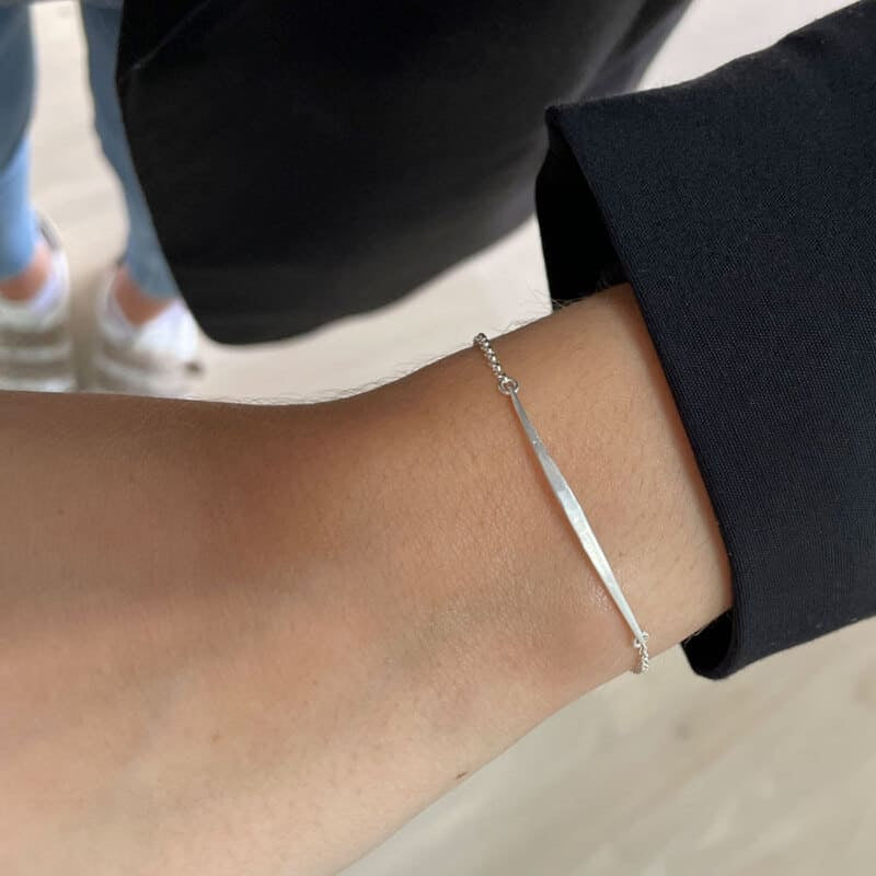 Kam Thin Stick Bracelet Silver