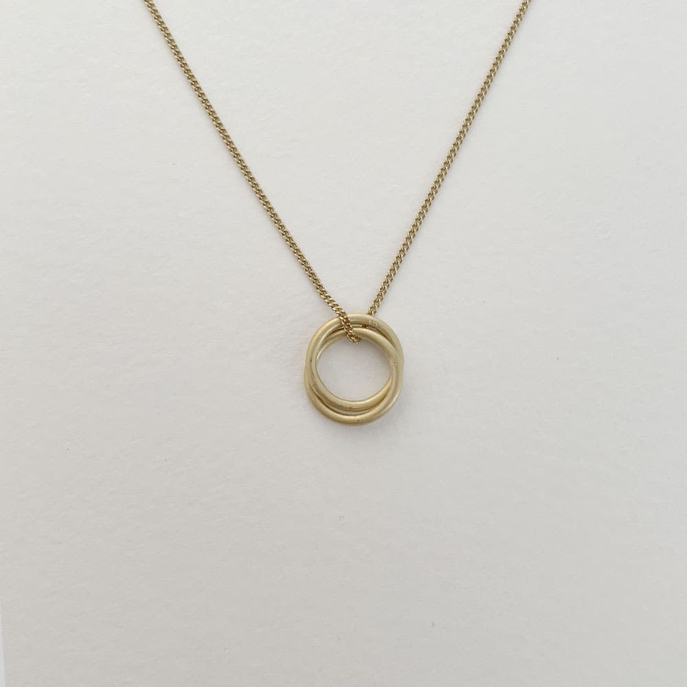 London Twin ‘S’ Pendant  Gold plated