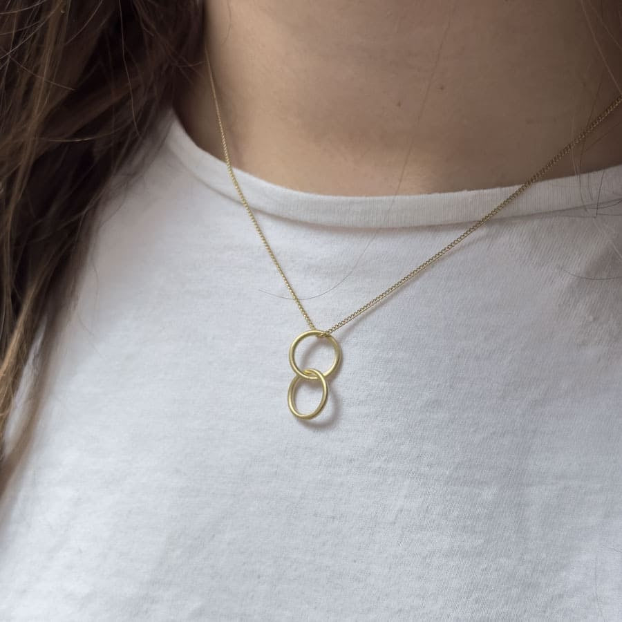 London Twin ‘S’ Pendant  Gold plated